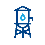Tanks and rainwater icon